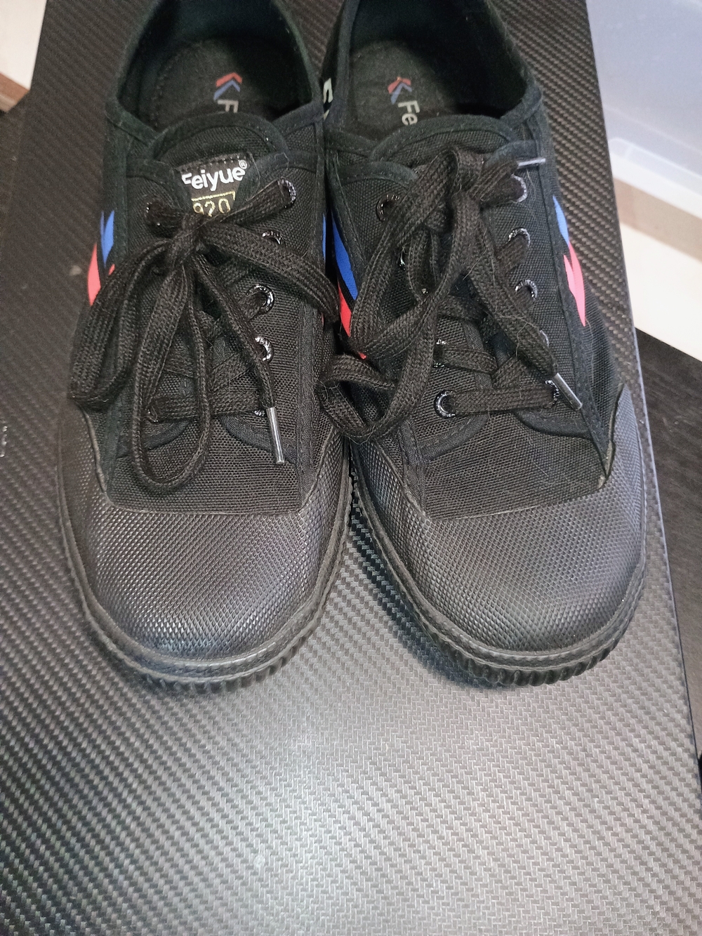 Feiyue 1920 Low Top Canvas Sneakers Black & Blue Size 11